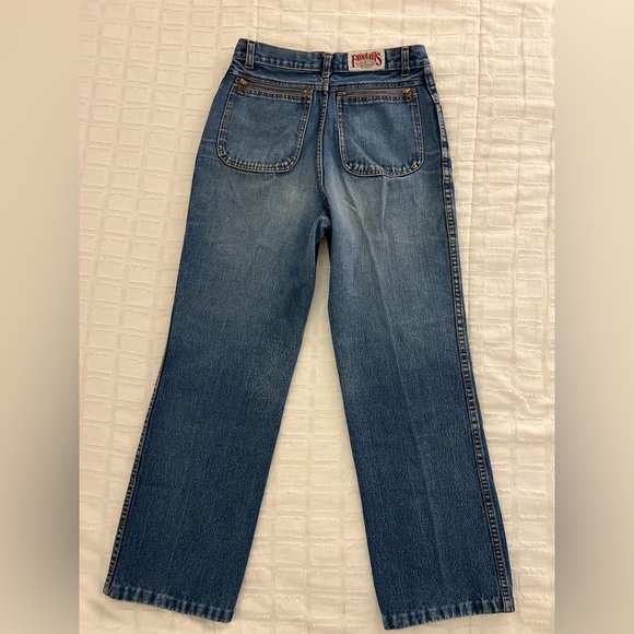 Vintage Foxtail Ultra High Rise 90s Y2K Denim Jeans Made in Hong Kong - Picture 4 of 16